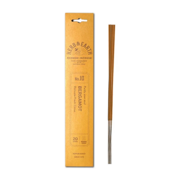Herb & Earth No.10 Bergamot Incense Sticks | Incense | Shop online for bamboo incense | Newcastle NSW | Lake Macquarie NSW | New Age Shop
