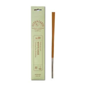 Herb & Earth No.8 White Sage Incense Sticks | Incense | Shop online for bamboo incense | Newcastle NSW | Lake Macquarie NSW | New Age Shop