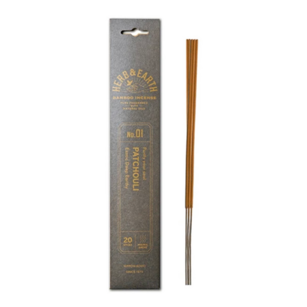 Herb & Earth No.1 Patchouli Incense Sticks | Incense | Shop online for bamboo incense | Newcastle NSW | Lake Macquarie NSW | New Age Shop